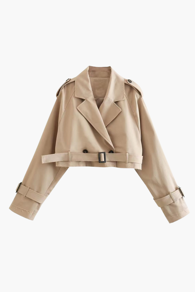 Valeria Cropped Trench Coat