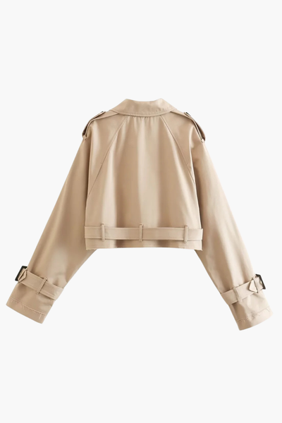Valeria Cropped Trench Coat